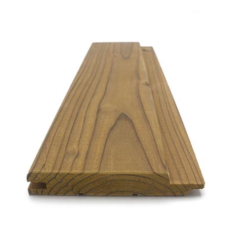 Prosaunas Sauna Wood, Thermally-Modified, Tongue & Groove, STP Profile, Medium Gap, Wall Material