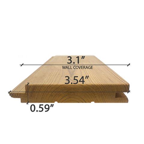 Prosaunas Thermo-Spruce 1x4 T&G STS4 Nickel-Gap, Wall Material