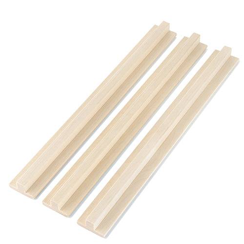 Three Aspen T-Moulding trim pieces for sauna
