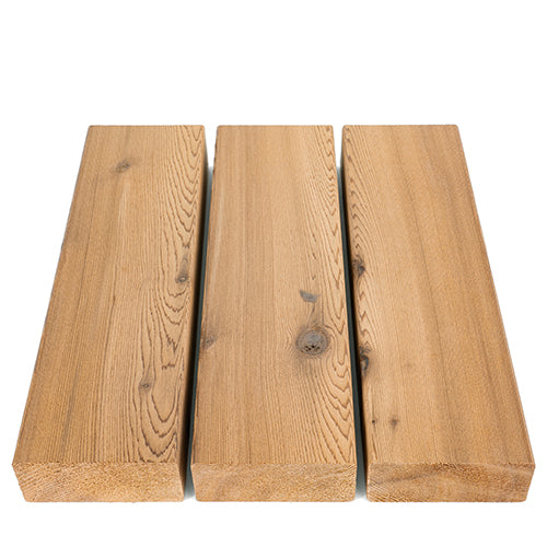 Three cedar 2x4 boards for sauna benches