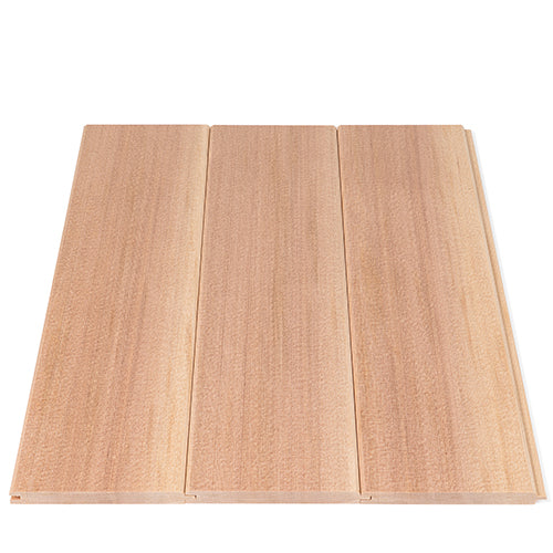 Top view cedar 1/2x4 VG T&G sauna wall panel
