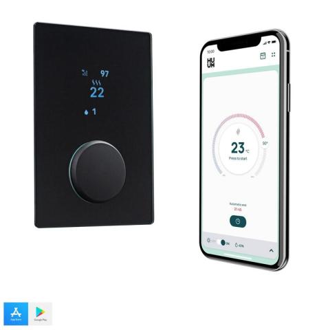 Sauna Heater HUUM Control with Wi-Fi, Digital On/Off, Time,Temp, Glass