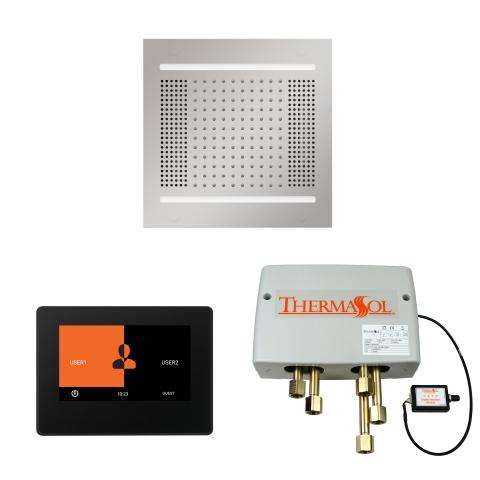 Thermasol Shower package with 7-inch ThermaTouch touchscreen control and Hydrovive 14 light and sound system