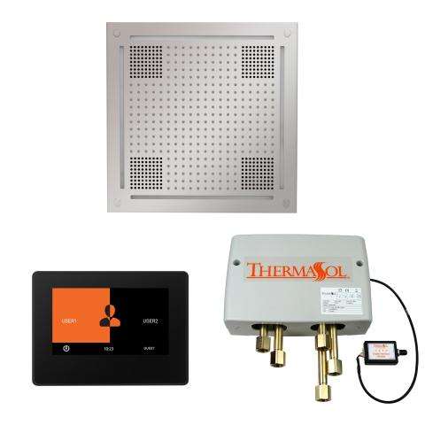 ThermaSol Hydrovive shower package featuring 7-inch ThermaTouch control and digital shower valve
