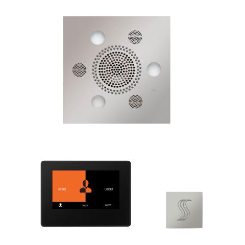 ThermaSol Wellness Steam Package with 7-inch ThermaTouch touchscreen control panel and Serenity Light/Sound Rainhead