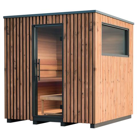 Auroom Garda Outdoor Cabin Sauna, Thermo-Pine, Up to 6-Persons