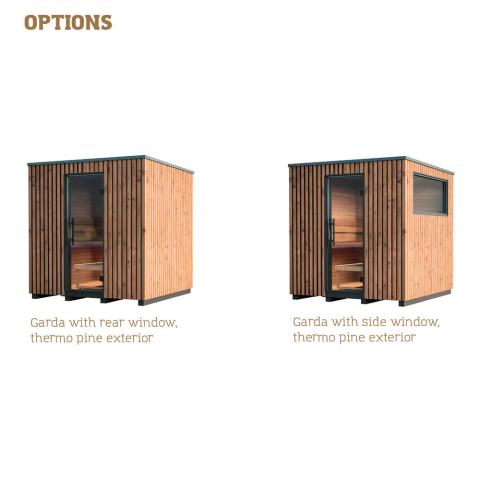 Auroom Garda Outdoor Cabin Sauna, Thermo-Pine, Up to 6-Persons