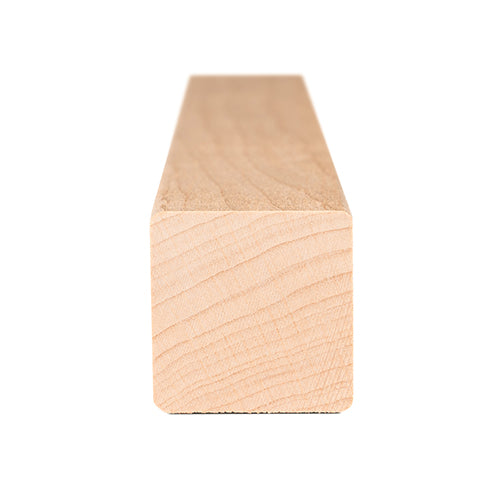 2x2 Alder sauna trim profile view