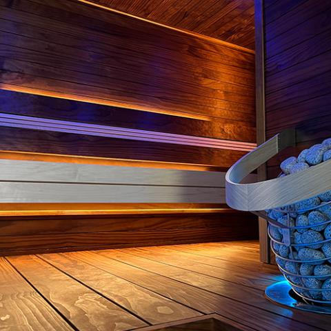 Prosaunas Universal Sauna Light Kit with Two 10-Ft Flexible LED Strips