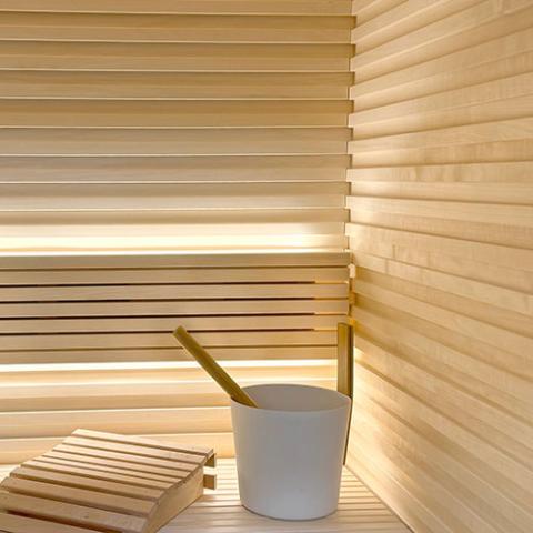 Prosaunas Aspen Grace™ 2x3 Sauna Wood, Tongue & Groove, Large-Gap, Wall Material