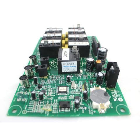 Delta Angled PCB with relays and components