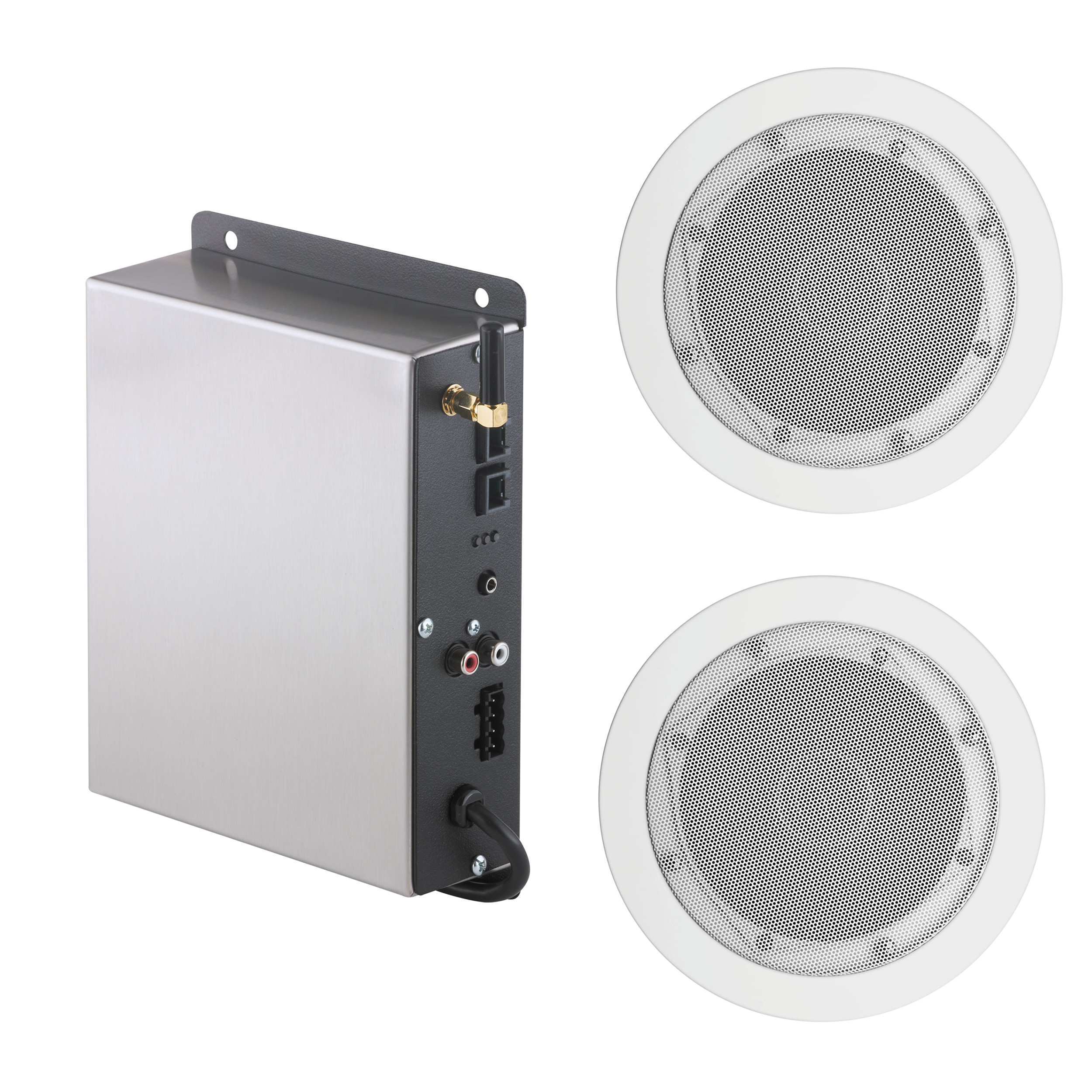 Delta 5SP-MU-3 Bluetooth
Audio System with 2 White Speakers
