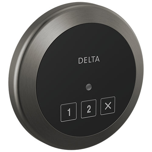 Delta Round Exterior Steam Control Black Stainless