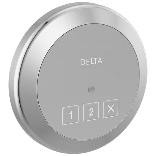 Delta Round Exterior Steam Control Lumicoat Chrome
