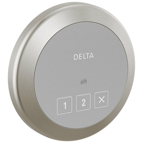 Delta Round Exterior Steam Control Lumicoat Stainless