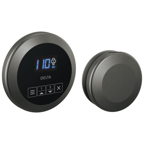 Delta Round Steam Control Pakage Lumicoat Black Stainless