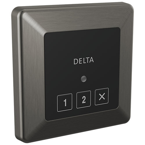 Delta Square Exterior Steam Control Black Stainless