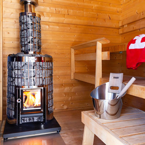 Harvia Cilindro stove in sauna