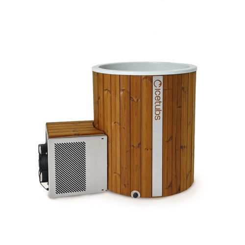 Icetubs IceBarrel XL cold plunge side view fiberglass