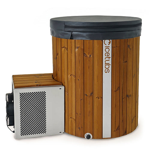 Icetubs IceBarrel XL cold plunge with cover view