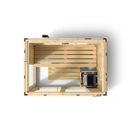 Kohler C1 Indoor Sauna Kit, Scandinavian Spruce, Up to 2 Persons