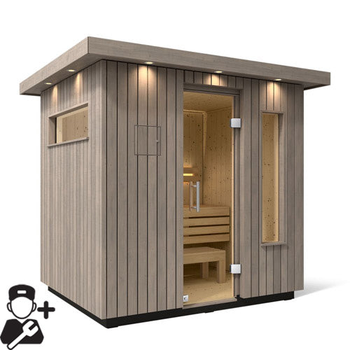 Kohler C2 Outdoor Sauna Kit for up to 3 People with installation