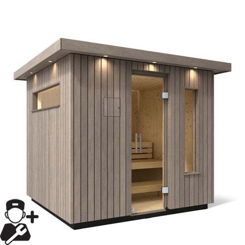Kohler C2 Outdoor Sauna Kit for up to 5 People with installation