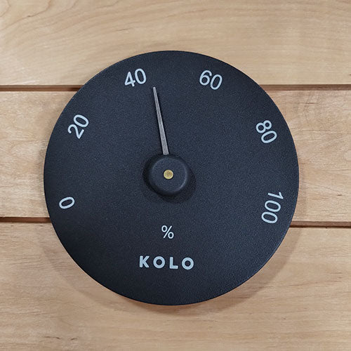 Kolo Hygrometer Round Black