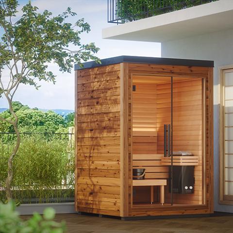 Auroom Mira S Cabin Sauna Kit Outdoor Modular Cabin