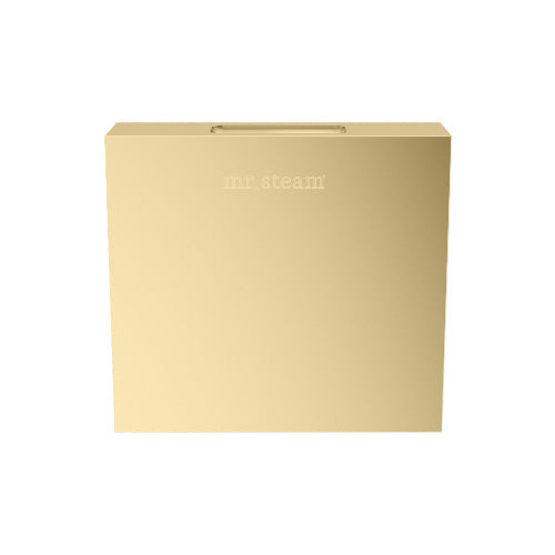 Mr. Steam Square Aroma Steam Head Satin Brass