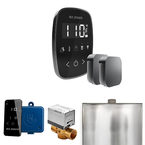 Mr.Steam ButlerFlex Max Steam Shower Control Package with TempoFlex Control and Aroma Steamheads