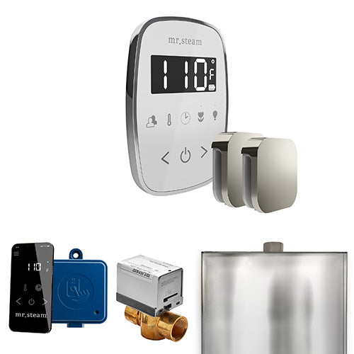 Mr.Steam ButlerFlex Max Steam Shower Control Package with TempoFlex Control and Aroma Steamheads