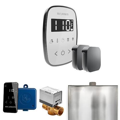 Mr.Steam ButlerFlex Max Steam Shower Control Package with TempoFlex Control and Aroma Steamheads