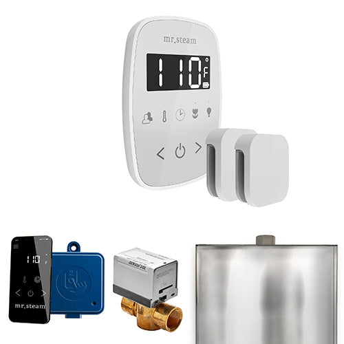 Mr.Steam ButlerFlex Max Steam Shower Control Package with TempoFlex Control and Aroma Steamheads
