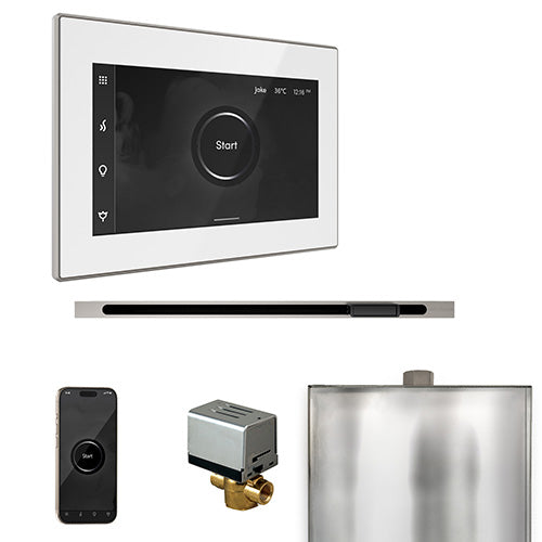 Mr.Steam XButler Steam Shower Control Package with iSteamX Control and Linear SteamHead
