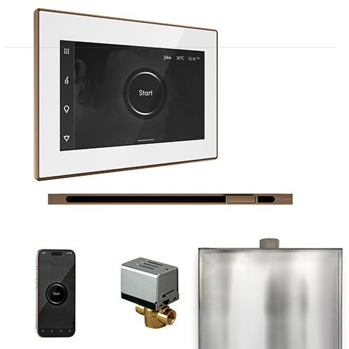 Mr.Steam XButler Steam Shower Control Package with iSteamX Control and Linear SteamHead