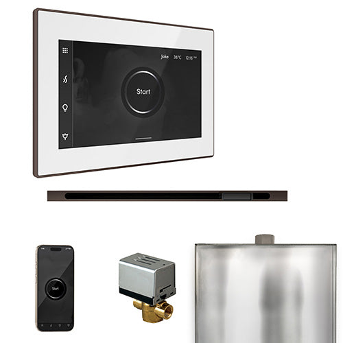 Mr.Steam XButler Steam Shower Control Package with iSteamX Control and Linear SteamHead