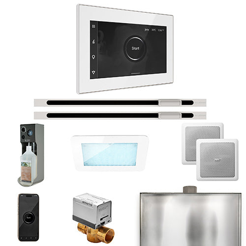 Mr.Steam XDream Linear Steam Shower Control Package with iSteamX Control and Linear Steamhead