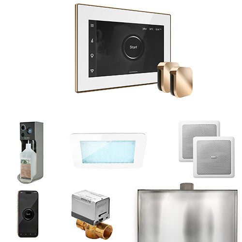 Mr.Steam XDream Max Steam Shower Control Package with iSteamX Control and Two Aroma SteamHeads