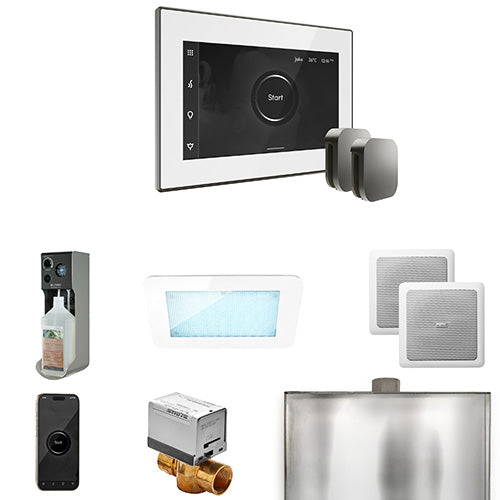 Mr.Steam XDream Max Steam Shower Control Package with iSteamX Control and Two Aroma SteamHeads