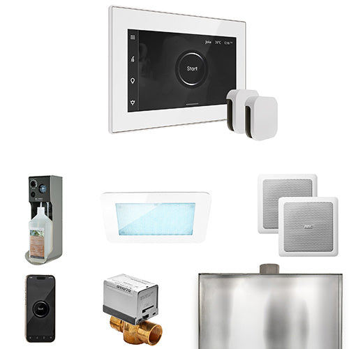Mr.Steam XDream Max Steam Shower Control Package with iSteamX Control and Two Aroma SteamHeads