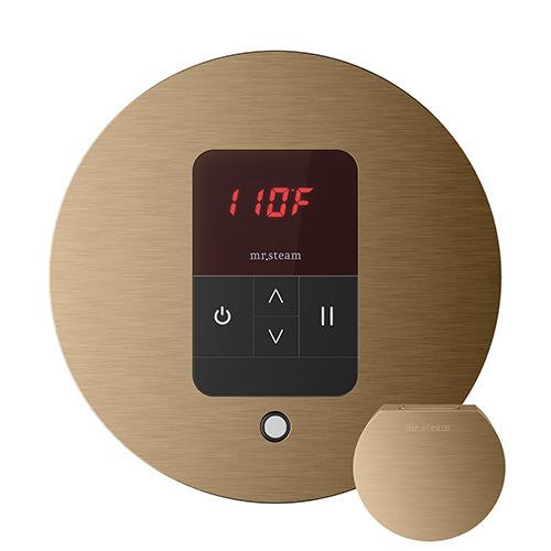 Mr.Steam iTempo Round Steam Shower Control and Steamhead
