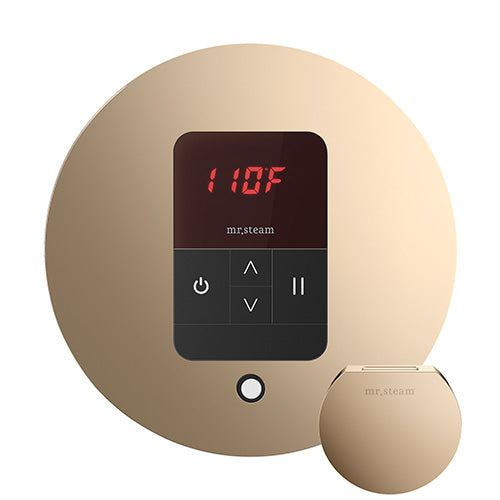 Mr.Steam iTempo Round Steam Shower Control and Steamhead