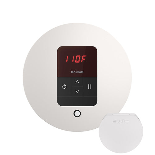 Mr.Steam iTempo Round Steam Shower Control and Steamhead