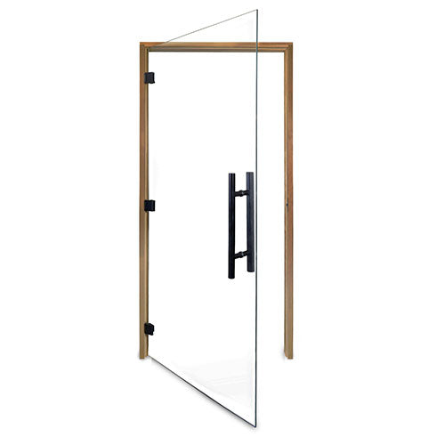 Prosaunas Clear ADA Glass Sauna Door 36x81, Thermo-Aspen