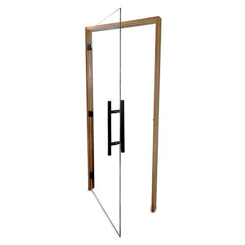 Prosaunas Clear ADA Glass Sauna Door 36x81, Thermo-Aspen