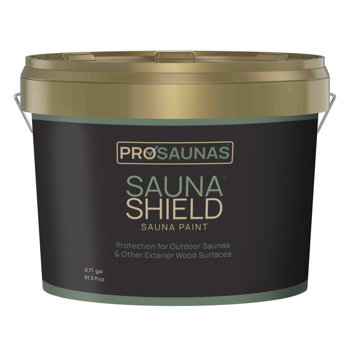 PROSAUNAS Sauna Paint for Exterior Sauna Wood Surfaces