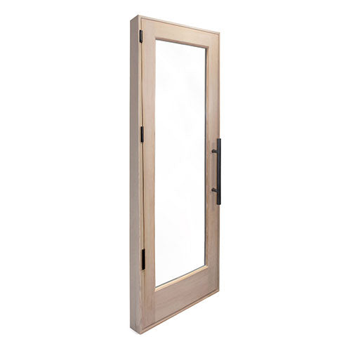 Prosaunas Prehung Solid Wood Sauna Door with Insulated Glass, 25.5” x 81.5”