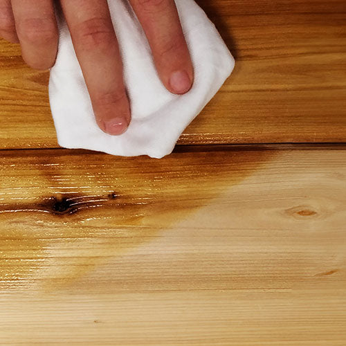 ProSaunas paraffin oil on wood