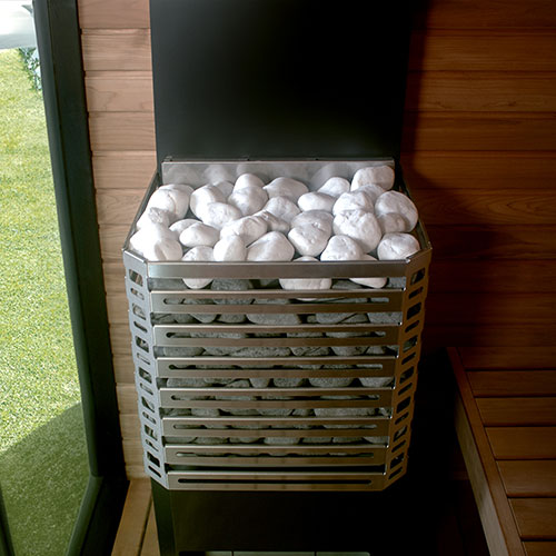 Saunum stainless steel sauna heater stones